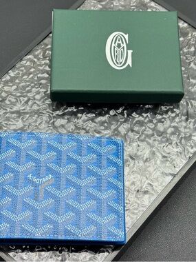 Goyard Blue Signature Card Holder